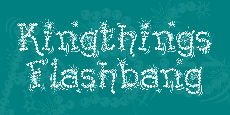 Kingthings Flashbang font