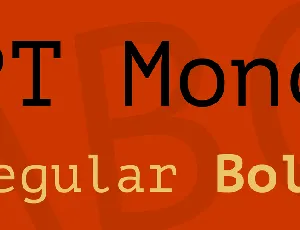 PT Mono font