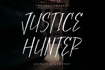 Justice Hunter font