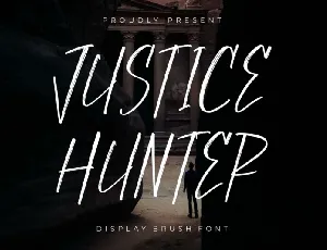 Justice Hunter font