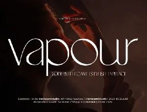 Vapour font