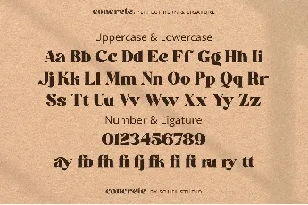 Concrete font