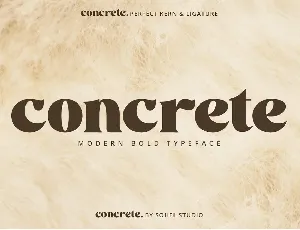 Concrete font