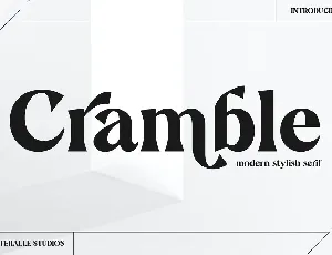 Cramble Typeface font