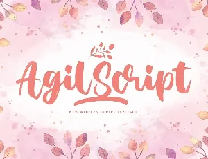 Agil Script font