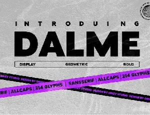 Dalme font