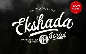 Ekshada Script font