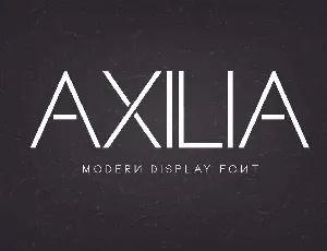 Axilia font