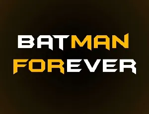 Batman Forever font