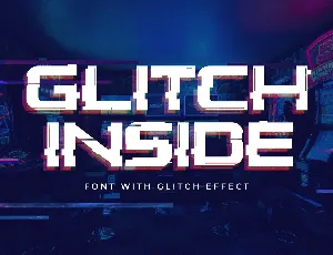 Glitch Inside font