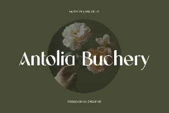 Antolia Buchery font