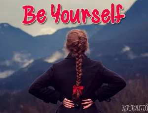 Be Yourself font