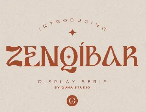 Zenqibar font