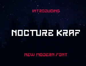 Nocturne Kraft font