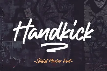 Handkick font