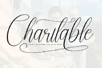 Charitable Script font