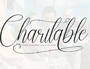 Charitable Script font