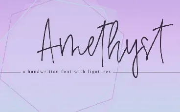 Amethyst Handwritten font