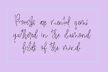 Amethyst Handwritten font