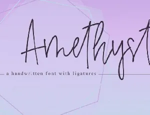 Amethyst Handwritten font