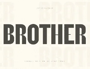 SS BROTHER font