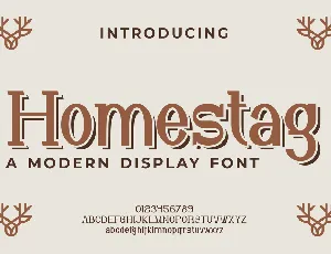 Homestag font