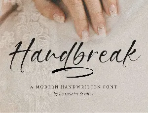 Handbreak font