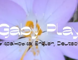 IT Gaby Play font