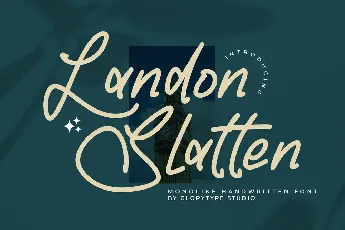 Landon Slatten font