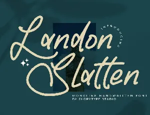 Landon Slatten font