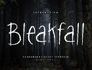 Bleakfall font