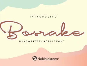 Bosrake Handwritten font