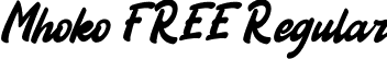 Mhoko FREE Regular font - Mhoko FREE.ttf