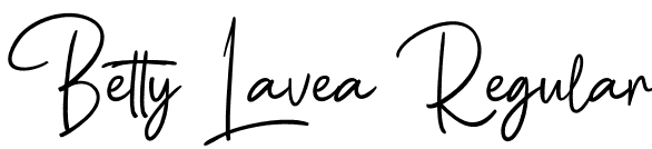 Betty Lavea Regular font - BettyLavea.otf