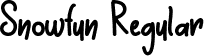 Snowfun Regular font - Snowfun-Regular.ttf