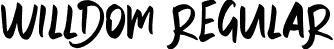 WILLDOM Regular font - willdom.ttf