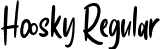 Hoosky Regular font - Hoosky.otf