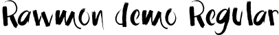 Rawmon demo Regular font - Rawmon demo.ttf