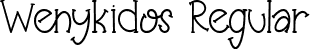 Wenykidos Regular font - Wenykidos.ttf