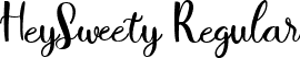 HeySweety Regular font - HeySweety.ttf