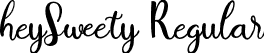 heySweety Regular font - HeySweety.otf