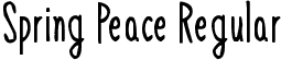 Spring Peace Regular font - Spring Peace.otf