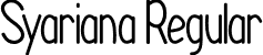 Syariana Regular font - Syariana.otf