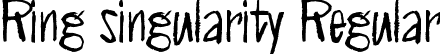 Ring singularity Regular font - Ring singularity.otf