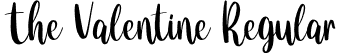 The Valentine Regular font - TheValentine.otf