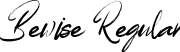 Bewise Regular font - Bewise.ttf