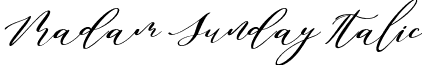 Madam Sunday Italic font - Madam Sunday Italic TTF.ttf