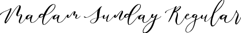 Madam Sunday Regular font - Madam Sunday TTF.ttf