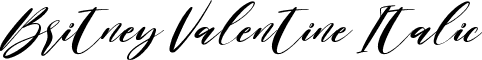 Britney Valentine Italic font - Britney Valentine Italic - TTF.ttf