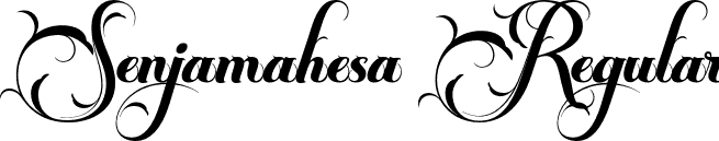 Senjamahesa Regular font - Senjamahesa.otf